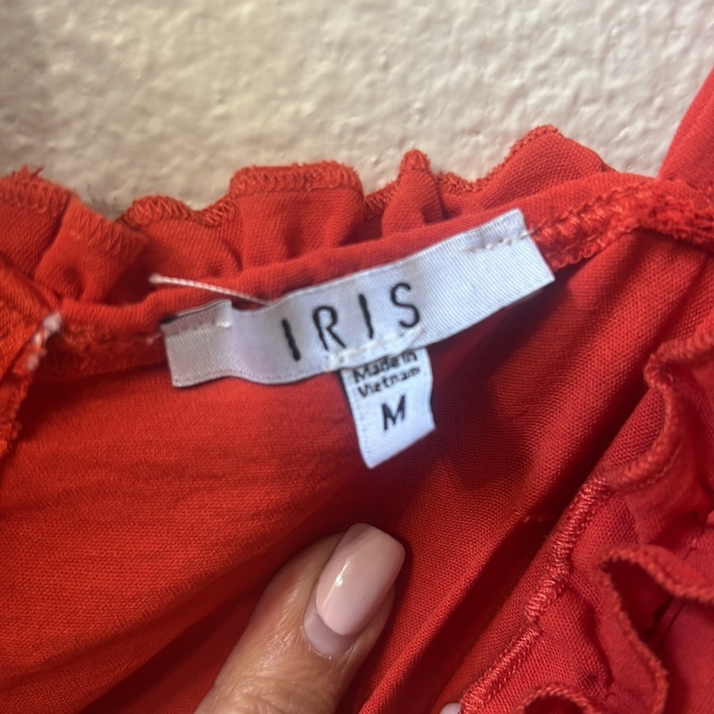 Rust colored lightweight romper. Size medium. EUC - Picture 8 of 8